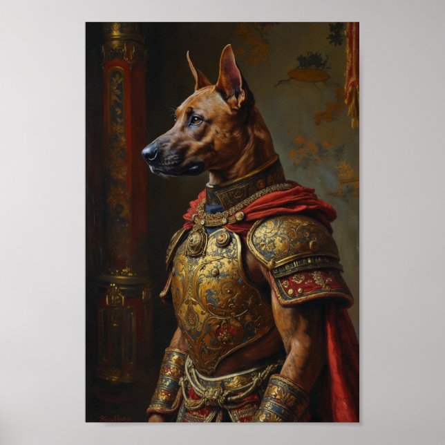 Royal Thai Ridgeback Porträtt Poster (Framsidan)
