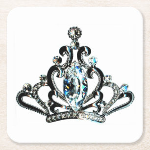 "Royal+Tiara" Underlägg Papper Kvadrat