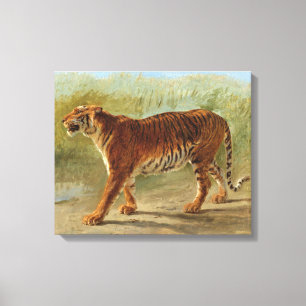 Royal Tiger Marching (av Rosa Bonheur) Canvastryck