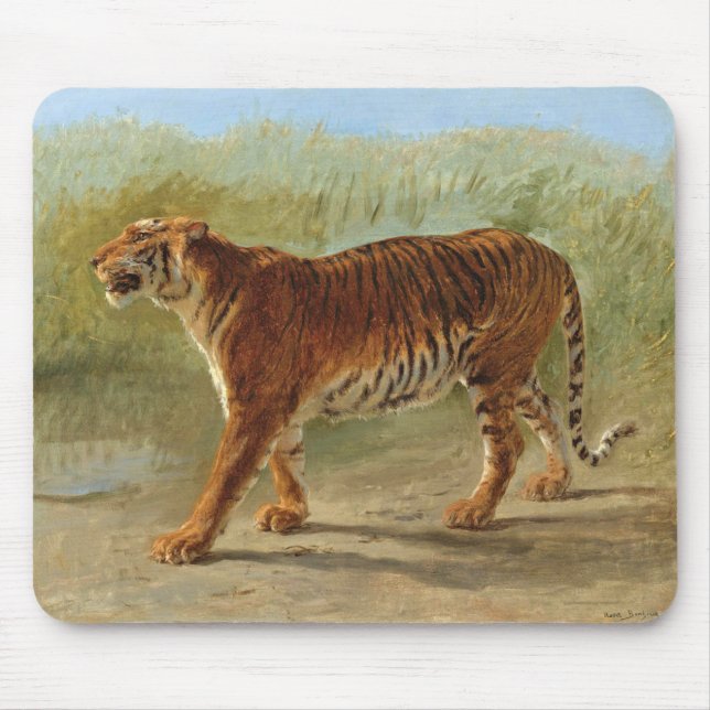 Royal Tiger Marching (av Rosa Bonheur) Musmatta (Framsidan)