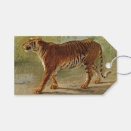 Royal Tiger Marching (av Rosa Bonheur) Presentetikett