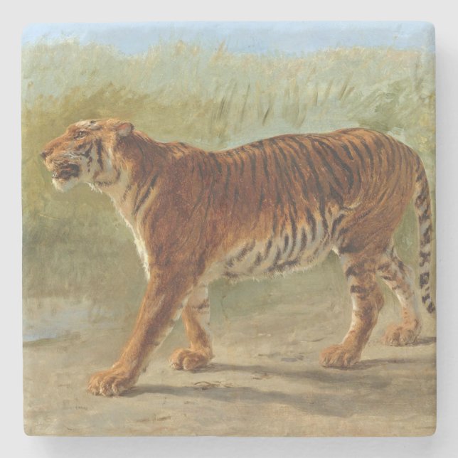 Royal Tiger Marching (av Rosa Bonheur) Stenunderlägg (Framsidan)