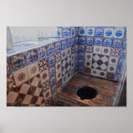 Royal Toilet, Rosenborg Castle, Köpenhamn Danmark Poster