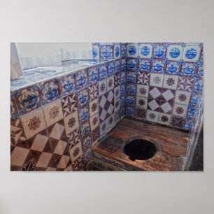 Royal Toilet, Rosenborg Castle, Köpenhamn Danmark Poster