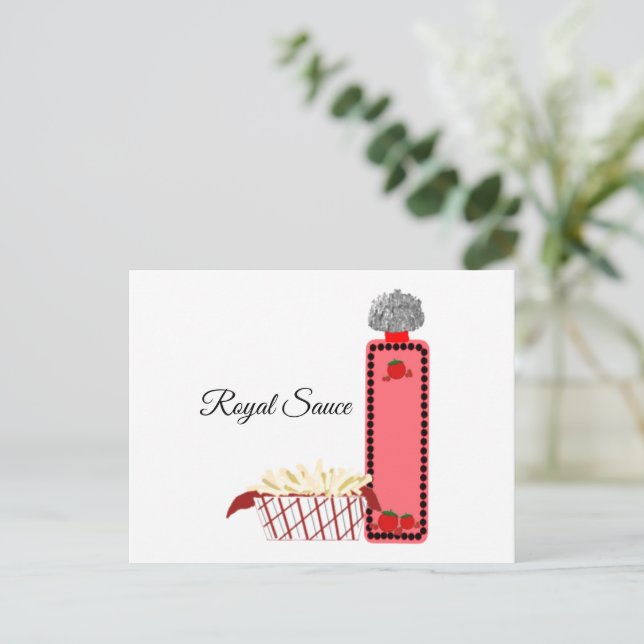 Royal Tomato Sauce Vykort (Stående Fram)