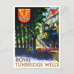 Royal Tunbridge Wells England vintage resor Vykort