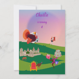 Royal Turkiet firande i kungariket födelsedag Inbjudningar