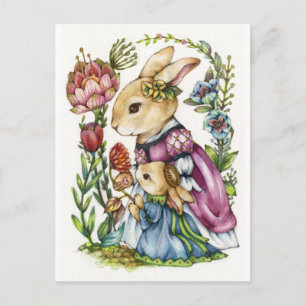 Royal Tutor - Princess Rabbit Art Postcard Vykort