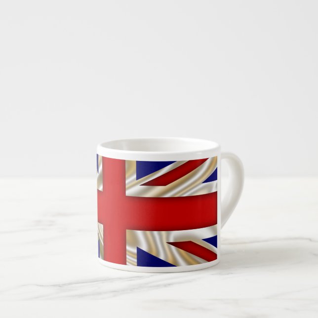 Royal Union Flagga - Underbara Storbritannien Espressomugg (Framsida höger)
