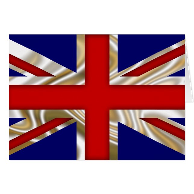 Royal Union Flagga - Underbara Storbritannien Hälsningskort (Framsidan Horizontal)