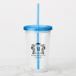 Royal Vapensköld Krona Scrolls Monogram Take Away Mugg