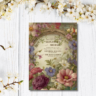 Royal Victorian Garden Wedding Inbjudningar