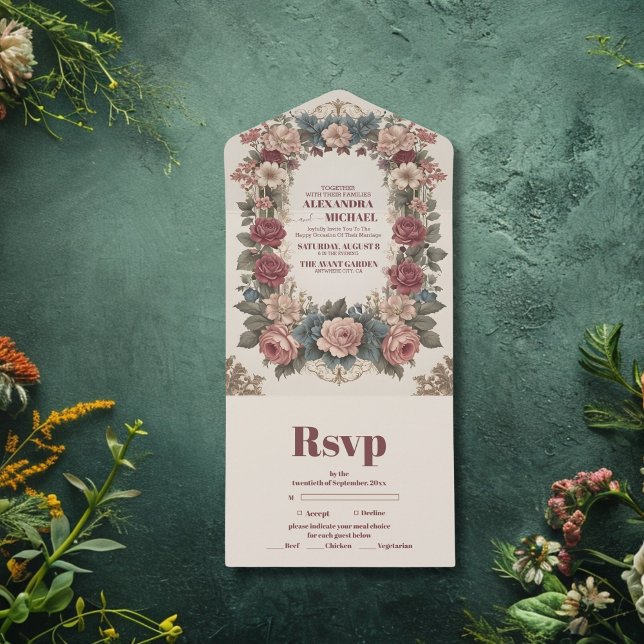 Royal Victorian Whimsical Blommigt Bröllop (Skapare uppladdad)