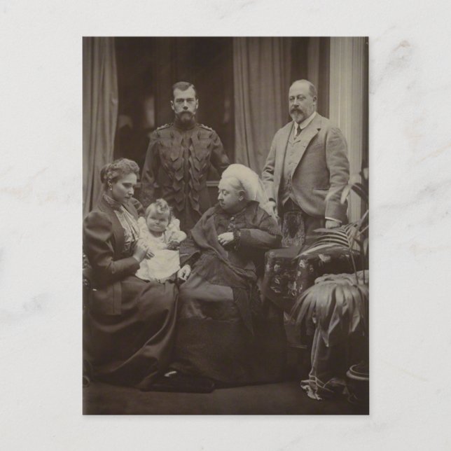 ROYAL VISIT TSAR, TSARINA to Queen Victoria #300 Vykort (Framsida)