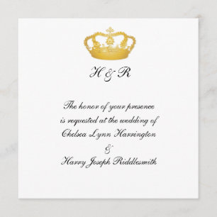 Royal Wedding II - Guld Inbjudningar
