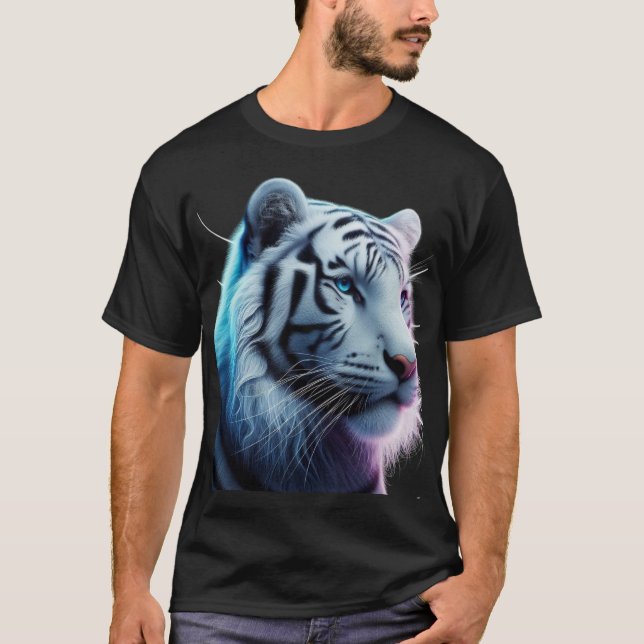 Royal White Tiger T Shirt (Framsida)