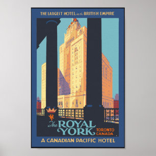 Royal York Hotel, Toronto Canada - Vintage resor Poster