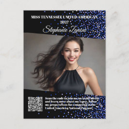 Royale Glitz Pageant Promo Autograf Vykort