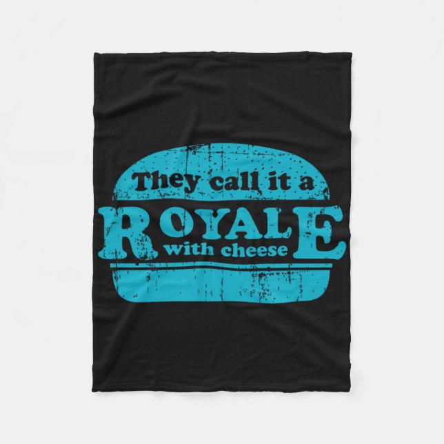 Royale With Cheese Burgare Älskare  Fleecefilt (Framsidan)