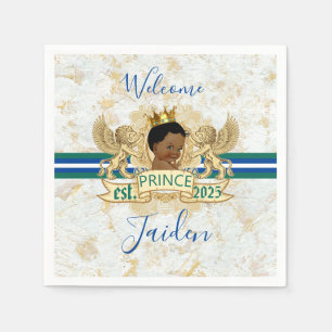 Royalet African Prince Elegant Monogram Papper Pla Pappersservett