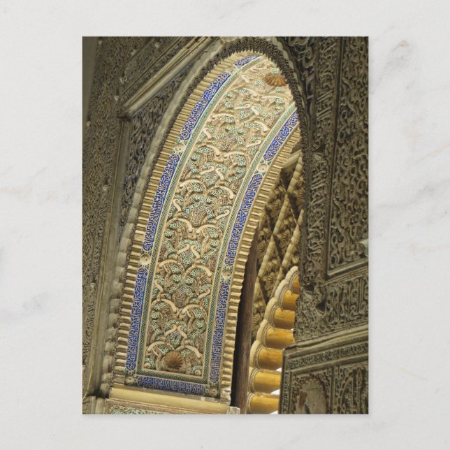 Royalet Alcázar i Sevilla Vykort (Framsida)