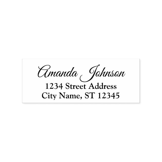 Royalet anpassningsbar Family Namn OSA Adress Stämpel (Tryck)