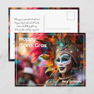 Royalet anpassningsbar Regalia: Mardi Gras Extrava Vykort