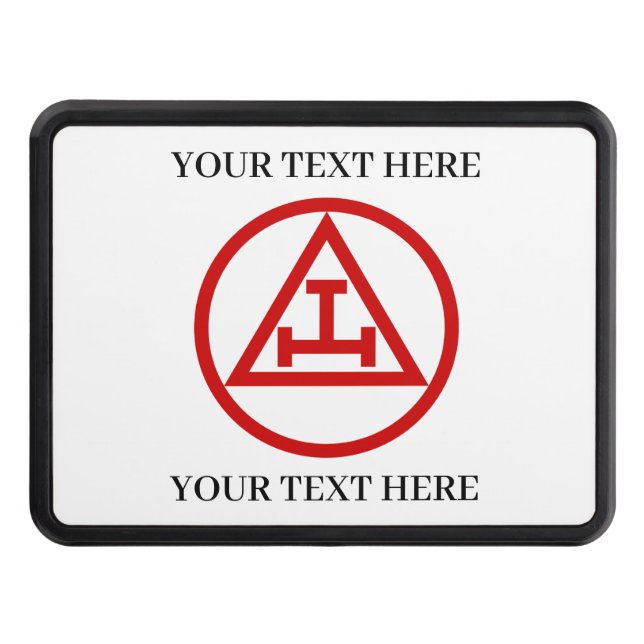 Royalet Arch Freemason Square och Compass Masonic Dragkroksskydd (Framsidan)