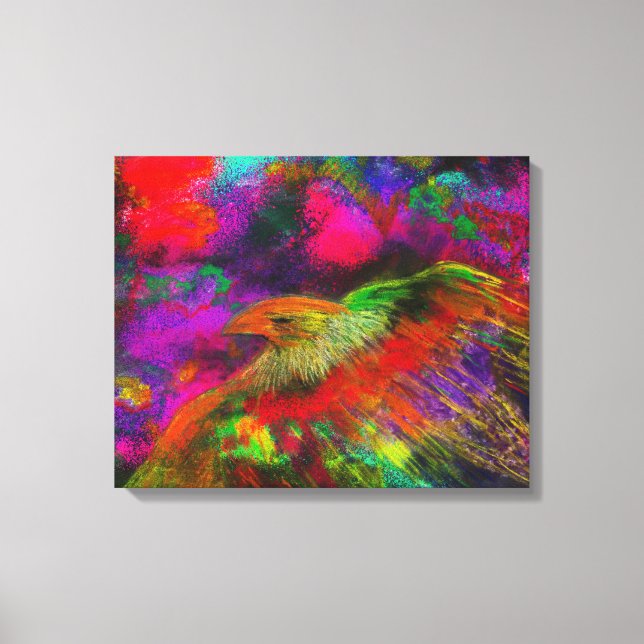 Royalet Bird Fine Art 2-Kanvastrycket Canvastryck (Framsida)