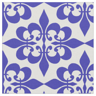 Royalet Blue Damask i den moderna Eleganten Trendi Tyg