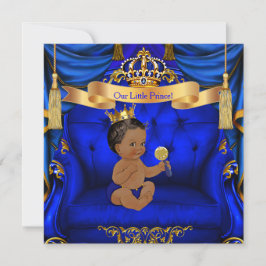 Royalet Blue Guld Inbjudningar