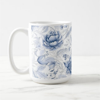 Royalet Blue Porcelain Blommönster Vol.1 Thro Kaffemugg