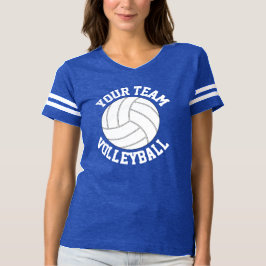 Royalet Blue & White Volleyball Jersey Shirt T-shirt