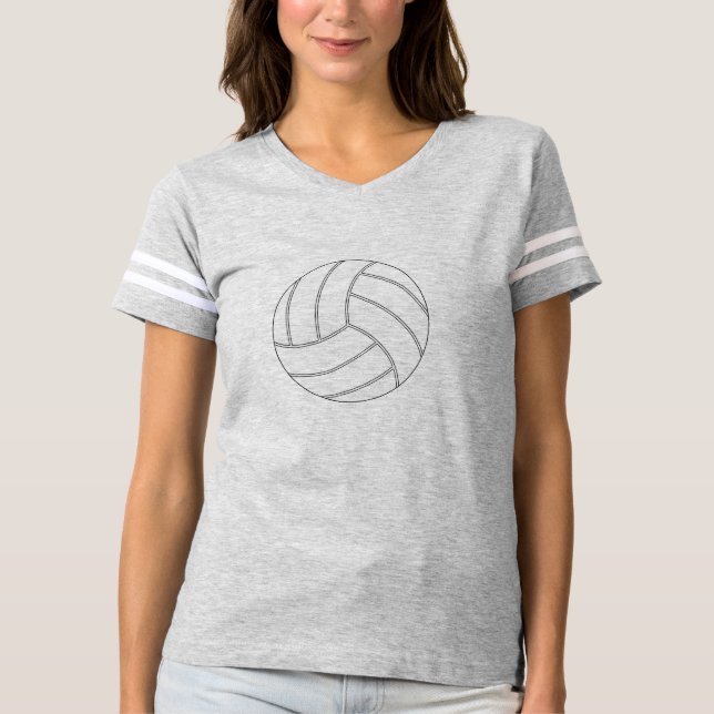 Royalet Blue & White Volleyball Jersey Shirt T-shirt (Framsida)