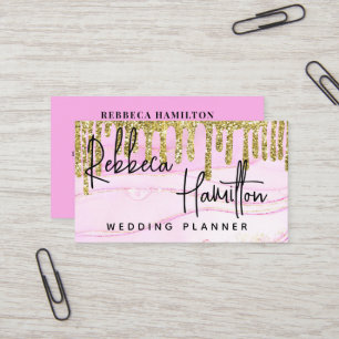 Royalet Bröllop Event Planner Ro Glitter Drives (H Visitkort