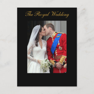 Royalet Bröllop Prince William Kate Middleton Vykort