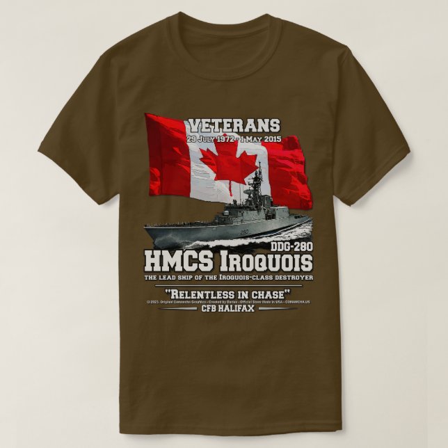 Royalet Canadian Veterans T Shirt (Design framsida)
