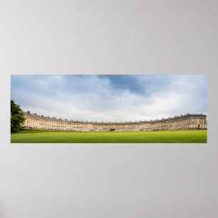 Royalet Crescent, Bath, Förenade kungariket Poster