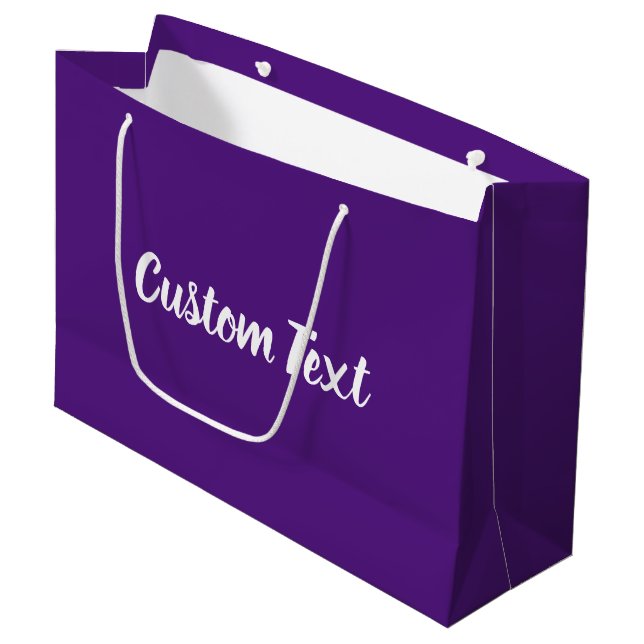 Royalet elegant Lila Vitskript Textmall (Framsidan Vinklad)