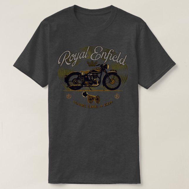 Royalet Enfield gjordes som en T Shirt (Design framsida)