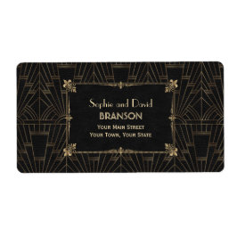 Royalet Fleur-de-Lis Art Deco 1920-talet Bröllop Fraktsedel