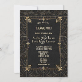 Royalet Fleur-de-Lis Art Deco 1920-talets repetiti Inbjudningar