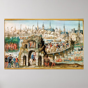 Royalet för inträde för Henri II i Poster