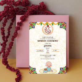 Royalet Golden & Teal, logotyp av Munda Ceremony G Inbjudningar
