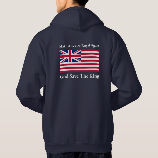 Royalet Gör Amerika till Flagga igen Hoodie (Baksida)