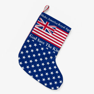 Royalet Gör Amerika till Flagga igen Liten Julstrumpa