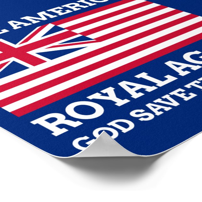 Royalet Gör Amerika till Flagga igen Poster (Hörn)