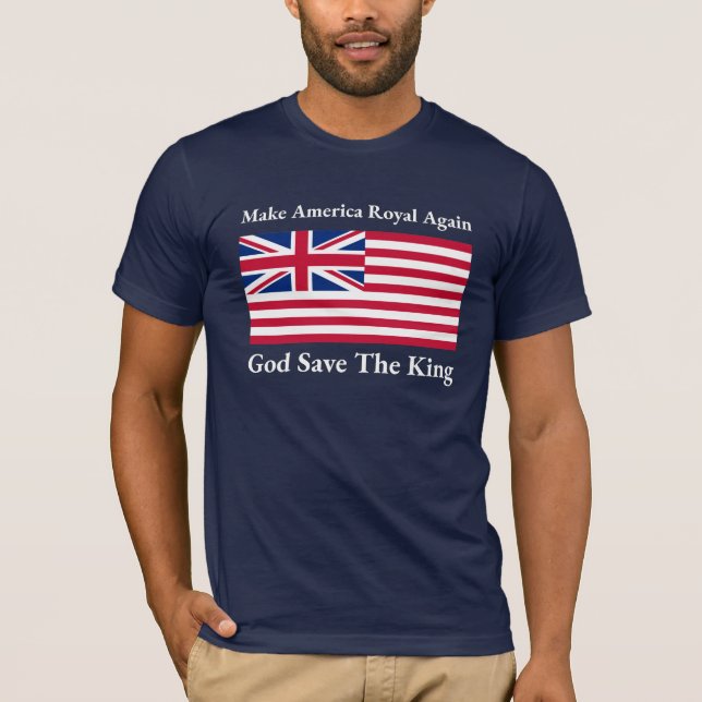 Royalet Gör Amerika till Flagga igen T Shirt (Framsida)