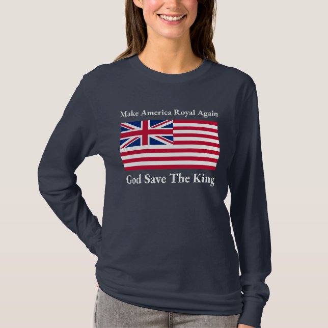 Royalet Gör Amerika till Flagga igen T Shirt (Framsida)