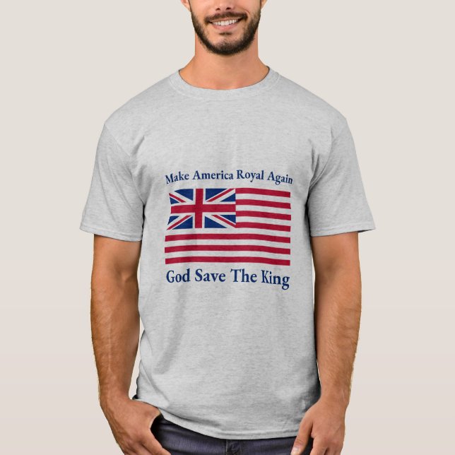 Royalet Gör Amerika till Flagga igen T Shirt (Framsida)